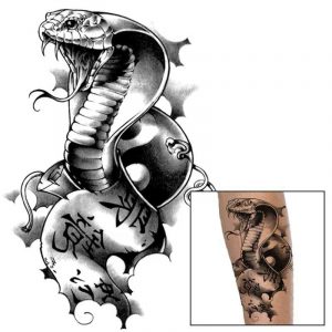 Tatouage Serpent Naja (Temporaire)