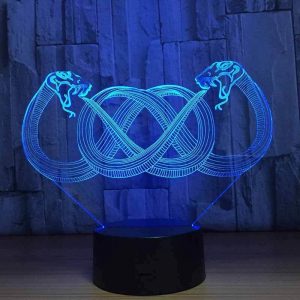 Lampe Serpent 3D Ouroboros