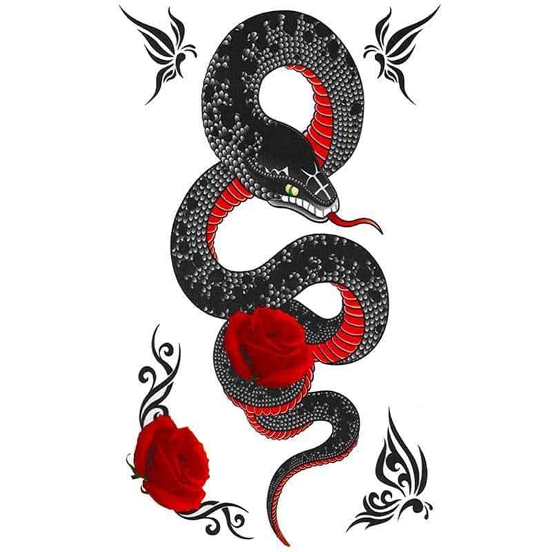 Tatouage Serpent Japonais (Temporaire) – Image 2