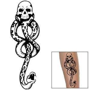 Tatouage Serpent Marque Des Ténèbres (Temporaire)
