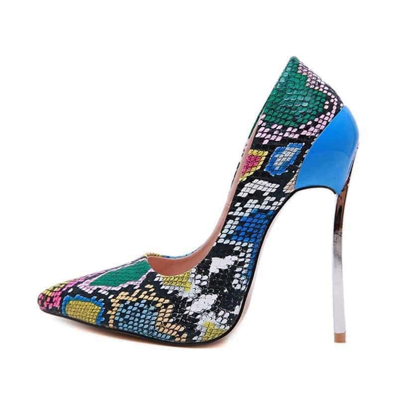Escarpin Python Arlequin (Serpent) – Image 2