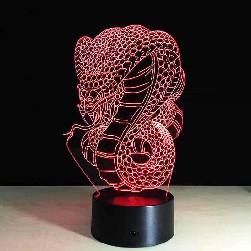 Lampe Serpent 3D Cobra Royal – Image 2