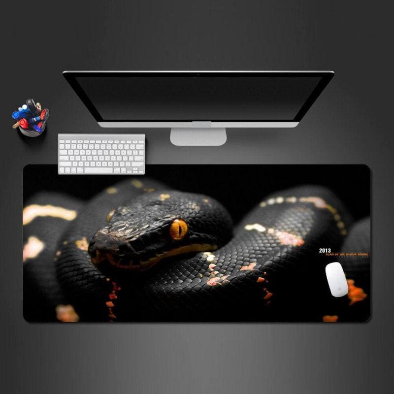 Tapis De Souris Serpent Boa Noir – Image 2