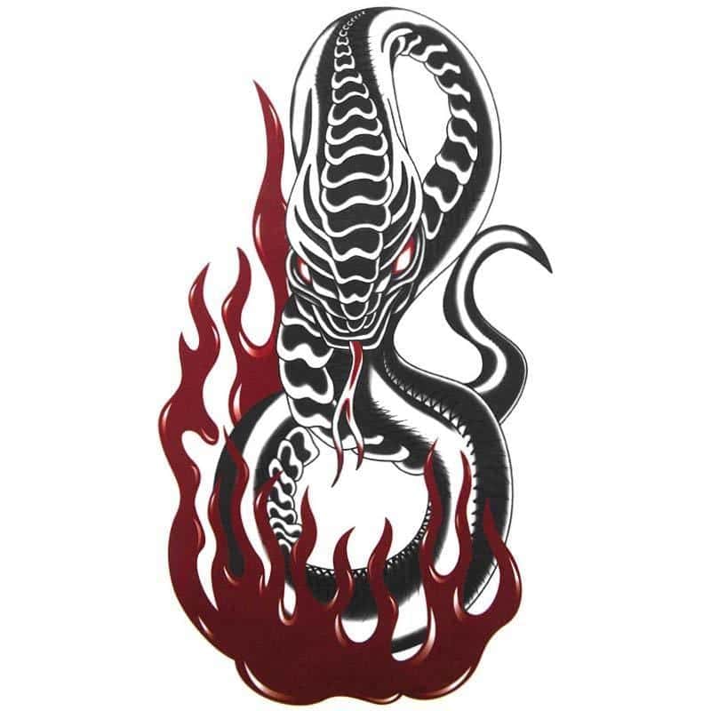 Tatouage Serpent De Feu (Temporaire) – Image 2