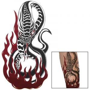 Tatouage Serpent De Feu (Temporaire)