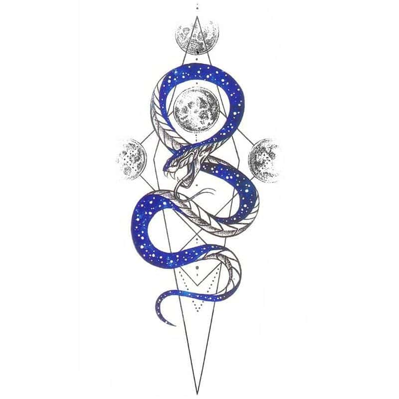 Tatouage Serpent Astral (Temporaire) – Image 2