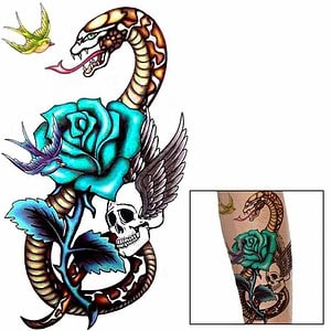 Tatouage Serpent Renaissance (Temporaire)