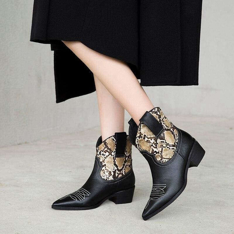 Bottines Serpent Western (Cuir) – Image 3