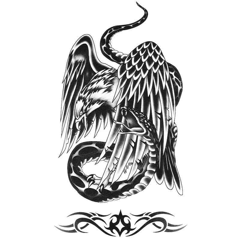 Tatouage Serpent Le Combat (Temporaire) – Image 2