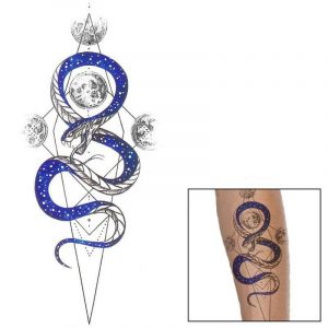 Tatouage Serpent Astral (Temporaire)