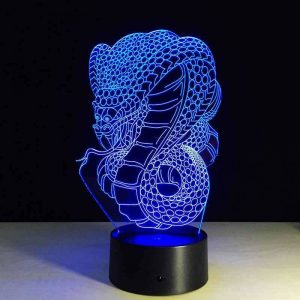 Lampe Serpent 3D Cobra Royal
