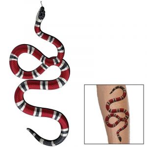 Tatouage Serpent Roi Écarlate (Temporaire)