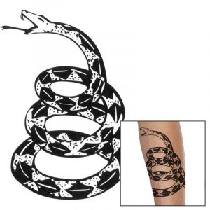 Tatouage Serpent Don'T Tread On Me (Temporaire)