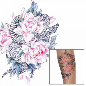 Tatouage Le Serpent Et Les Roses (Temporaire)