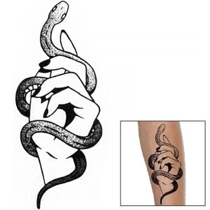 Tatouage Serpent La Main (Temporaire)
