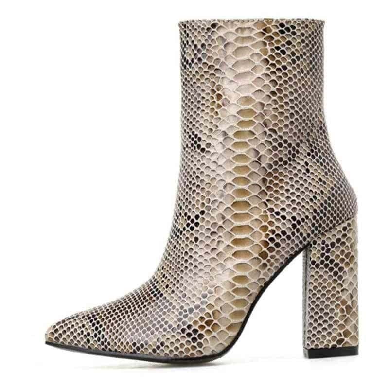 Bottines Serpent Python Marron – Image 2