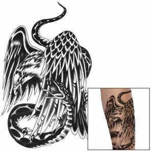 Tatouage Serpent Le Combat (Temporaire)