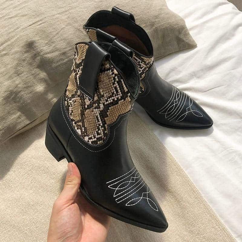 Bottines Serpent Western (Cuir) – Image 2