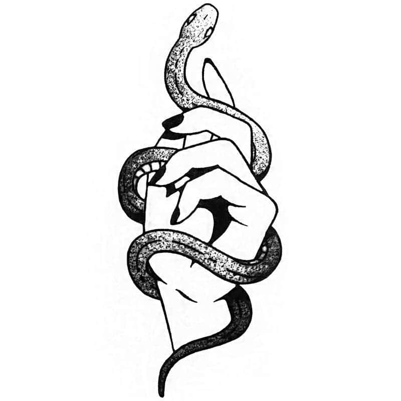 Tatouage Serpent La Main (Temporaire) – Image 2
